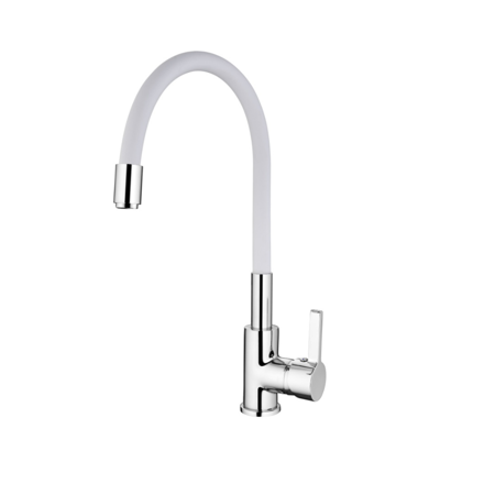 MONOCOMANDO DE MESADA P/ COCINA PICO FLEX BLANCO / NEGRO