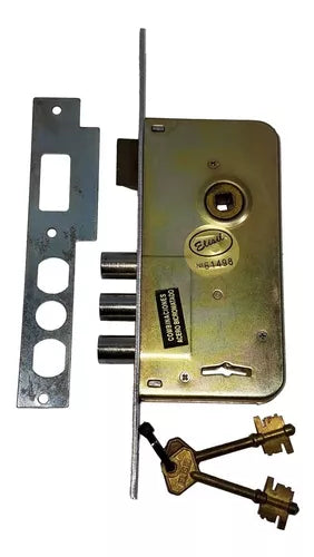 CERRADURA ELISIL Z-3 3PASADORES GIRATORIO
