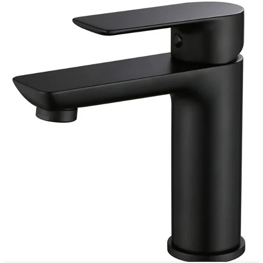 BAÑO MONOCOMANDO LAVATORIO RECTO 12CM 4K - NEGRO