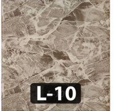 PLACA DECORATIVA L-10 GRIS C/BLANCO