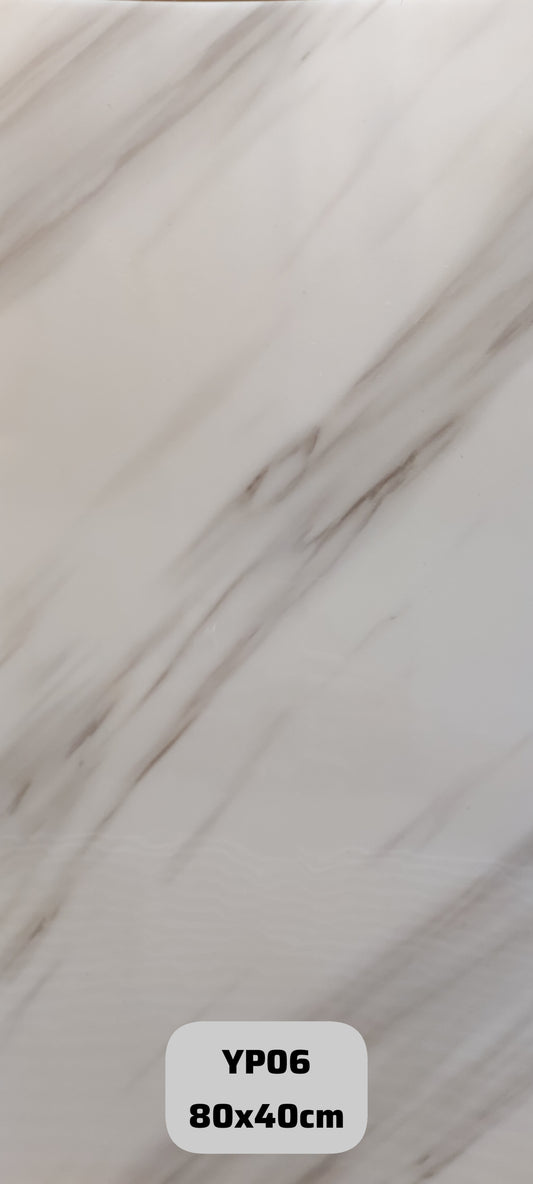 PLACAS BAÑO/COCINA IMPERMEABLES 40X80CM BLANCA